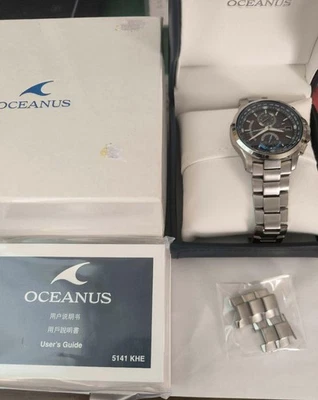 Casio Oceanus Solar Radio reloj de pulsera OCW-T1000 de Japón - Imagen 1 de 4