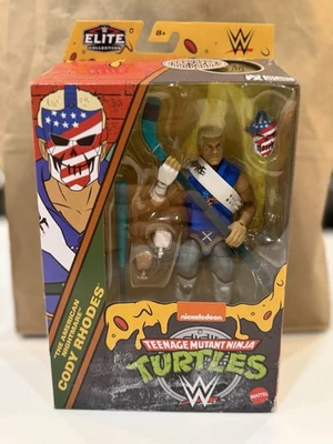 Figura WWE X TEENAGE MUTANT NINJA TURTLES Elite Cody Rhoades Casey Jones TMNT Foto 1 de 2