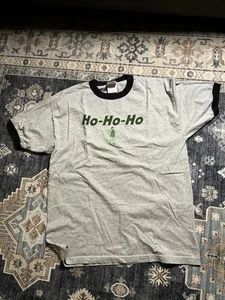 VINTAGE Jolly Green Giant Shirt Herren Extra Large grau Ringer T Y2K 2004 Ho-Ho-Ho - Bild 1 von 5
