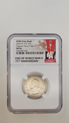 ⭐ 2020 W TALLGRASS PRAIRIE NGC CERTIFIED MS66 #704 - Image 1 of 2