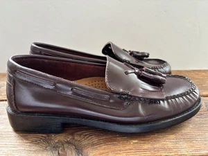 Bass Weejuns Marietta II Kiltie Loafers Womens 7M Brown Leather Tassel Shoes - Picture 1 of 9