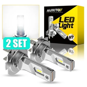 2SET AUXITO H7 LED Headlight High Low Beam Bulb 6500K Xenon White Ultra Bright T - Picture 1 of 11