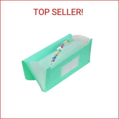 C-Line 13-Pocket Poly Expanding File, 10 x 5 Inches, Junior Size for Receipts an - Image 1 of 2