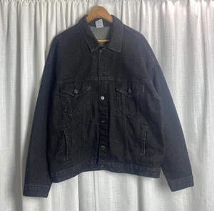 Vintage Jagermeister Denim Jacket Men Large Embroidered Back Design Made In USA - Picture 1 of 9