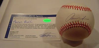 Aaron Hill Autografiado Firmado OML Béisbol PCM Deportes Certificado de Autenticidad Foto 1 de 4