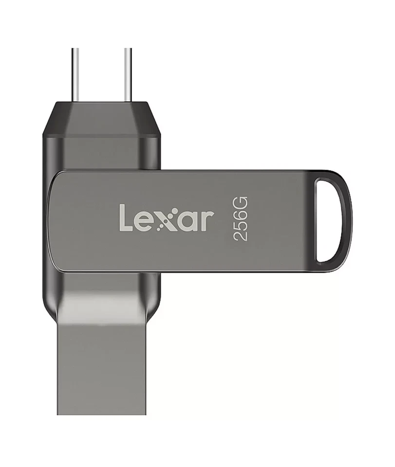 Lexar JumpDrive Dual Drive D400  USB flash drive  256 GB USB 3.1 / USB-C - Image 1 of 4