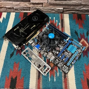 ASUS B75M-A mATX Motherboard Combo •Core i7-3770s •16GB RAM •GTX680 4GB •TESTED! - Photo 1/16
