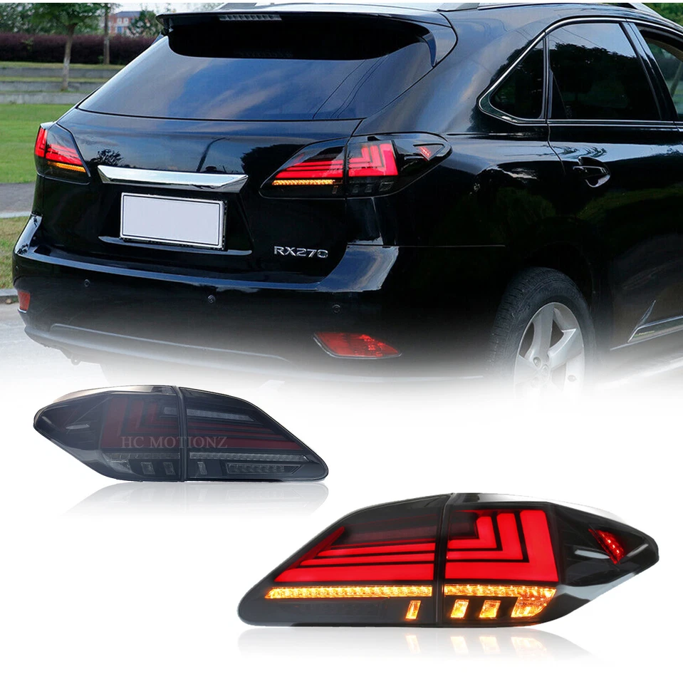LED Tail Lights For Lexus RX350 RX450h F 2009-2015 Smoked Rear Lamps Assembly - Image 1 of 4