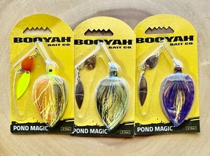 Booyah Pond Magic (Lot Of 3) Spinnerbait, Bass, Brand New! Free Shipping! NWT! - Picture 1 of 12