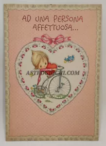 BETSEY CLARK GREETING CARDS LARGE BIGLIETTO SAN VALENTINO HALLMARK VINTAGE 1974 - Foto 1 di 8