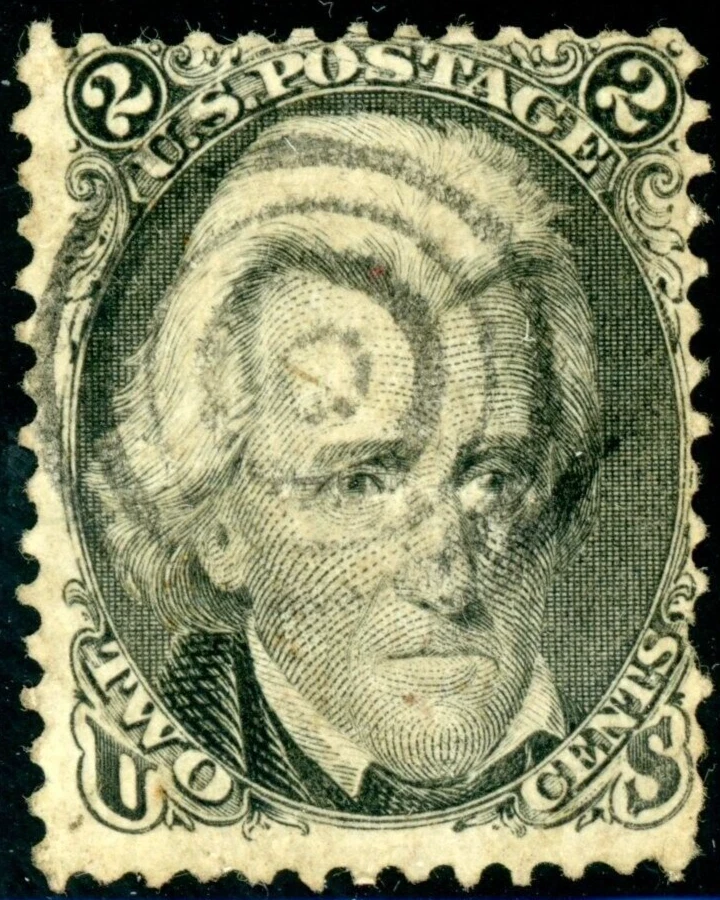 USA 73 "BLACK JACK" WITH NICE "BULLSEYE" CANCEL CAT $70 - Image 1 of 1