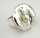 Spiral Ring 9k Yellow Gold 925 Silver 7,8,9,10 Handmade Hadar Designers (Ms 784)