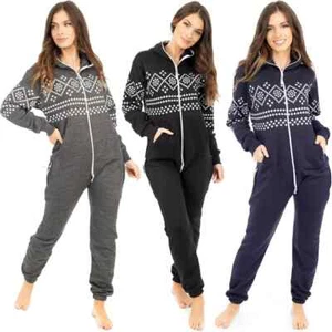 All in 1 Azteken 1Onesie Erwachsene Fleece Damen Teen Pyjama Kapuze Overall Playsuit - Bild 1 von 14