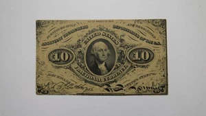1863 $.10 Third Issue Counterfeit Detector Fractional Currency Note Bill Heath's - Picture 1 of 2