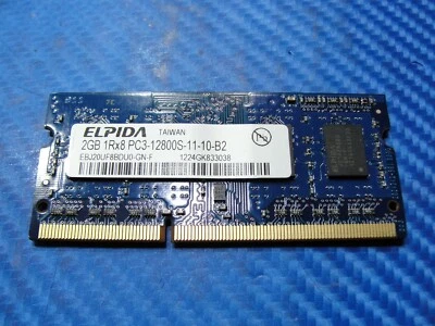 MacBook Pro A1278 Elpida 2GB PC3-12800S SO-DIMM Memory RAM EBJ20UF8BDU0-GN-F - Image 1 of 3