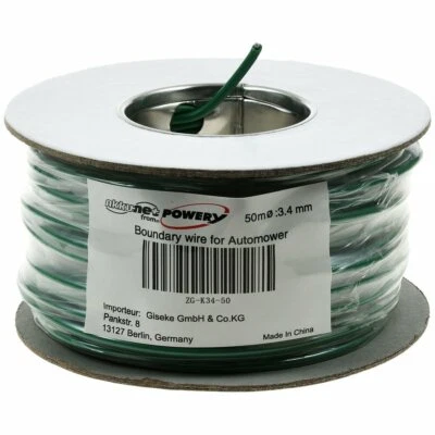 50m Begrenzungskabel kompatibel mit Mähroboter Gardena, Husqvarna Automower 3,4m