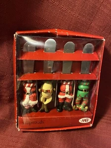 Boston Warehouse Christmas Dip/Cheese Spreaders...New in original box...Set of 4 - Picture 1 of 7