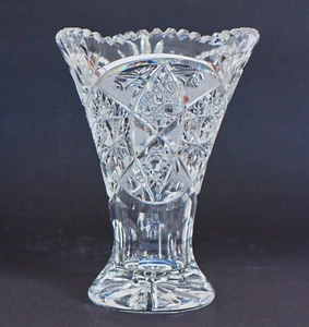 ABP American Brilliant Period Cut Crystal Small 6" Prachtvolle Vase - Bild 1 von 11