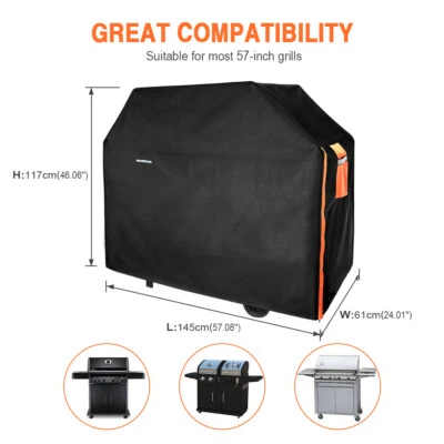 NEVERLAND 300D Wasserdichte Grillabdeckung Schutzhülle Abdeckhaube für Weber BBQ-Grills