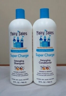 Fairy Tales Super Charge 脱毛洗发水和护发素 32 盎司双售 — 第 1/2 张图片