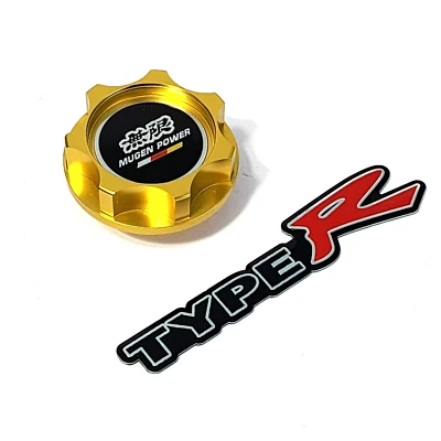 Gold cnc Billet Oil Filler Cap For 2021 Honda Civic Type R Touring 4dr Hatchback - Image 1 of 4
