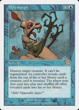 Polymorph 6th Edition HEAVILY PLD Blue Rare MAGIC THE GATHERING CARD ABUGames