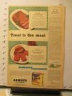 newspaper ad 1944 TREET Armour canned meat food recipe pancakes raisin sauce