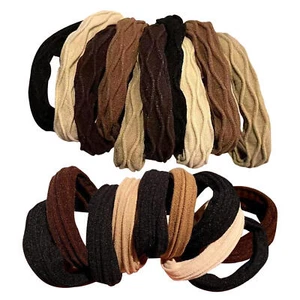10pcs High-elastic Thick Hair Bands Women's Multicolor Elastic Hair Bands - Picture 1 of 14