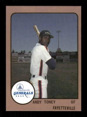 1988 ProCards Fayetteville Generals 1082 Andy Toney BXCP24 - Image 1 of 2