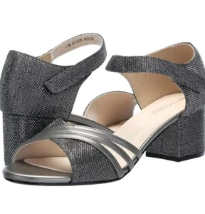 Womens 6W Silver/Pewter Shoes TOUCH UPS by Benjamin Walk Party Wedding Prom NIB - Picture 1 of 6