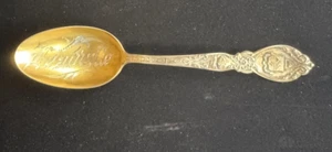 Vintage Sterling Silver Spoon Leadville Colorado Masonic State Capitol Detailed - Bild 1 von 6
