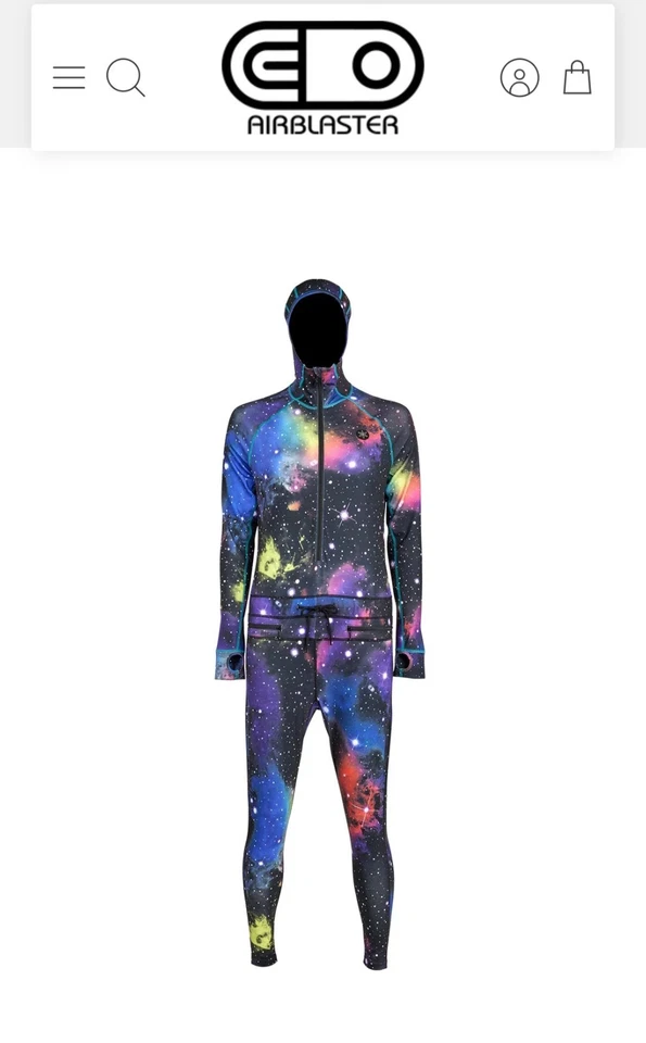 Airblaster Traje Ninja Mujer Talla Pequeña Patrón Galaxy, Multicolor, Con Capucha Foto 1 de 4