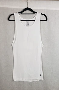 Camiseta sin mangas Polo Ralph Lauren túnica acanalada blanca logotipo polo 2XL ajuste clásico - Imagen 1 de 4