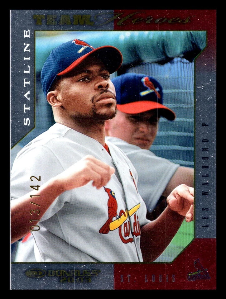 2003 Donruss Team Heroes Stat Line /142 Les Walrond #475 St Louis Cardinals - Image 1 of 2