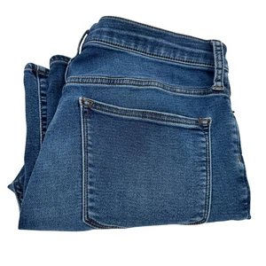 J Crew Jeans Womens 31 (32x26 ACTUAL) High Rise Skinny Ankle Blue Denim Jegging - Picture 1 of 10