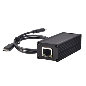 Type C to Gigabit PoE Ethernet Adapter 1000Mbps RJ45 Converters for Networking - Photo 1/8