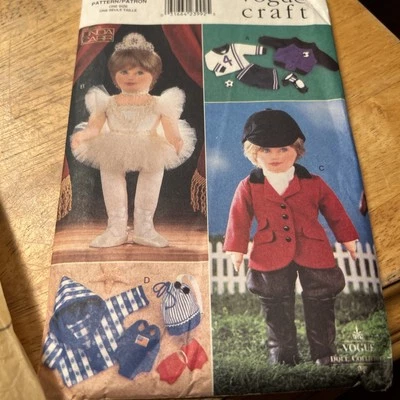 Vogue #9528 LINDA CARR Sewing Pattern 18” Dolls, Doll Clothes/ 1996. - Image 1 of 4