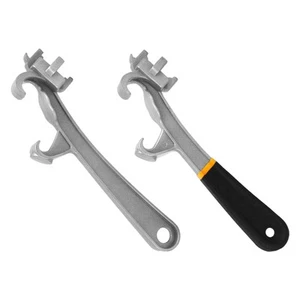 Double Head Bucket Opener Aluminum Alloy Spanner Can Wrench Lid Removal Tool - Picture 1 of 8