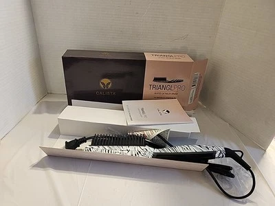 Cepillo Detallador de Cabello Calista TrianglPRO Triangl Pro Calefacción Estampado Cebra NUEVO LEER Foto 1 de 4