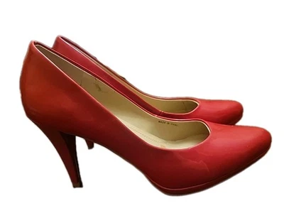 Ellen Tracy Women's Pumps Patent Leather Hot Pink Stiletto Heels Sz 10 M EUC - Image 1 of 4