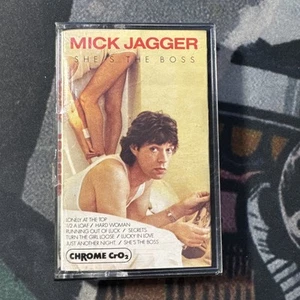 SEALED Mick Jagger She's The Boss Cassette Tape 1985 Classic ROCK ROLLING STONES - Picture 1 of 5