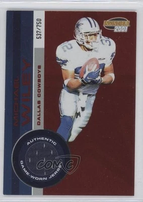 2001 Pacific Invincible Red /750 Game-Worn Jersey Michael Wiley #69 - Image 1 of 2