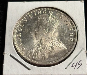 British India 1920-(C) Silver Rupee - Picture 1 of 2
