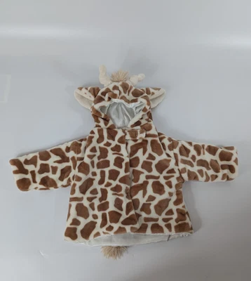 Casaco suéter Bearington Baby Collection pele sintética girafa com capuz bebê 6-12 meses - Imagem 1 de 4