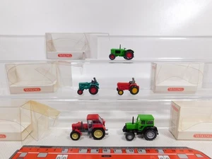 5x wiking H0 1:87 Trattore Deutz Schlüter 877 Fahr 878 Porsche Top + Box # - Foto 1 di 5