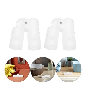 10PCS Giunto a Gomito per Vasca da Bagno Clip Plastica Connettori Vasca Portatile Pieghevole - Foto 1 di 12