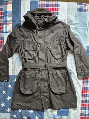 Barbour Storm Parka Wax Jacket Size M Black - Image 1 of 4