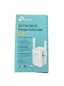 TP-LINK Wi-Fi Range Extender AC750 Universal Dual Band RE205 - Picture 1 of 4