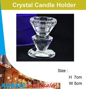 Small OneHead Crystal Candle Holder With Box Wedding Gift mother's day Christmas - Picture 1 of 1