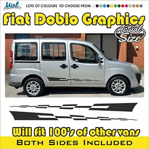 Fiat Doblo Combo Micro CÁMPER CUALQUIER EDAD furgoneta autocaravana calcomanías gráficas gratis p&p 018 - Imagen 1 de 4